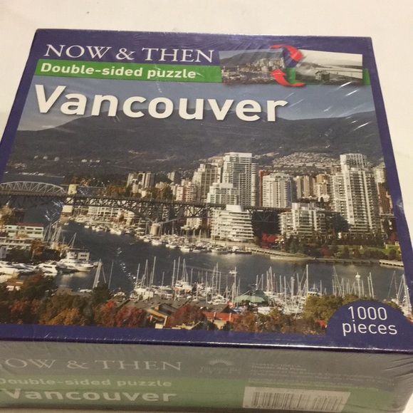 Vancouver Canada 2-Sided Now & Then Puzzle NEW - Picture 2 of 4